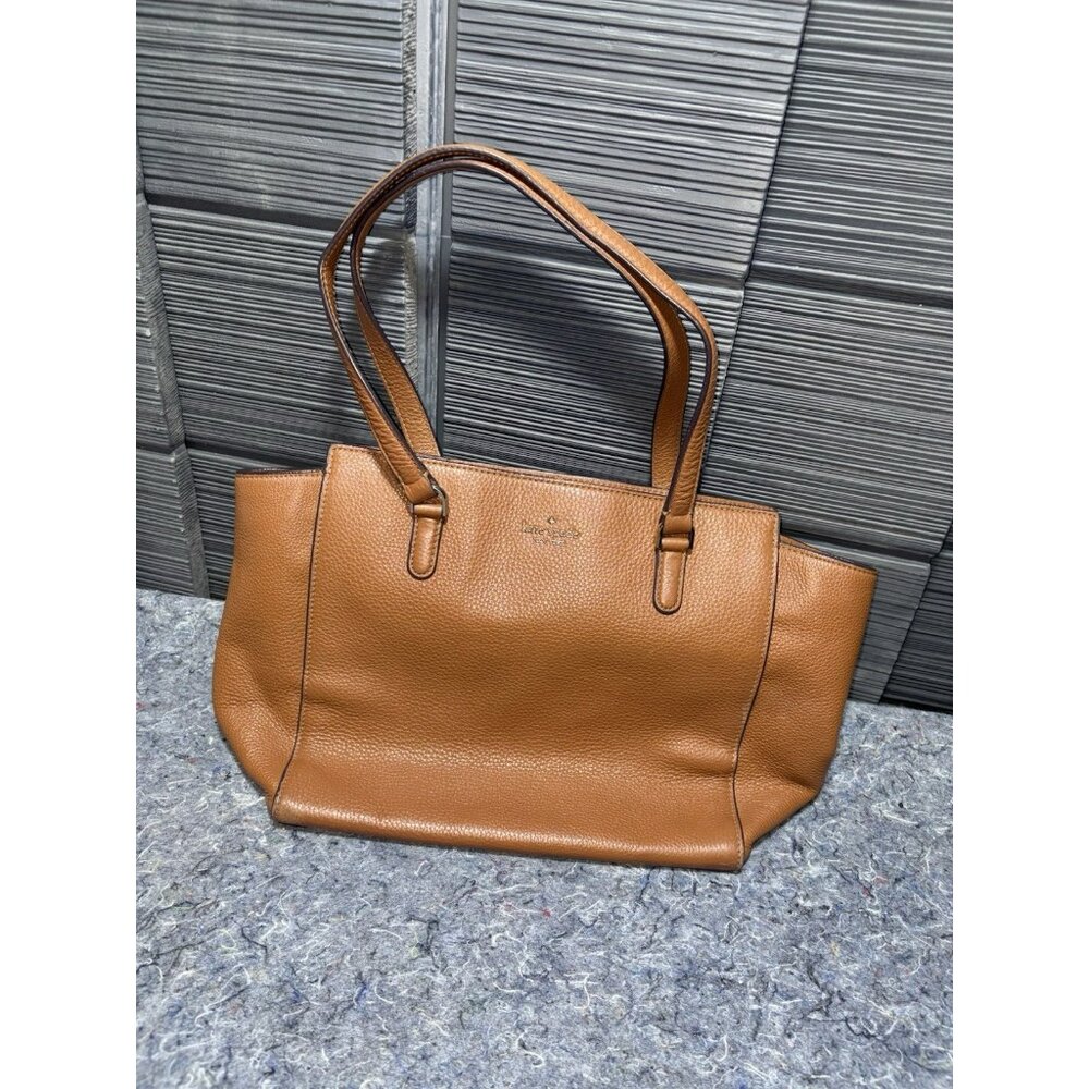 Kate Spade New York pebbled leather handbag/satchel, brown‎ Purse